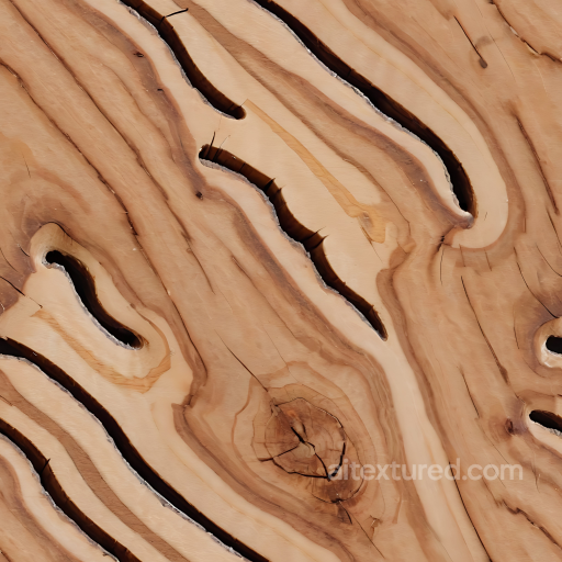 Grainy Natural Wood Planks Seamless Texture with Knots and Cracks seamless Wood PBR texture