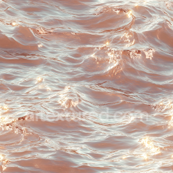 seamless Seamless 3D Water PBR Texture with Stylized Reflective Waves in Warm Hues texture 8k free download PBR