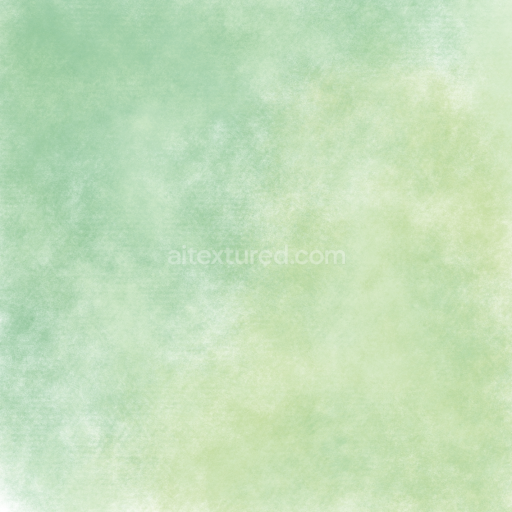 Seamless 3D PBR Watercolor Texture in Soft Green Pastel Shades
