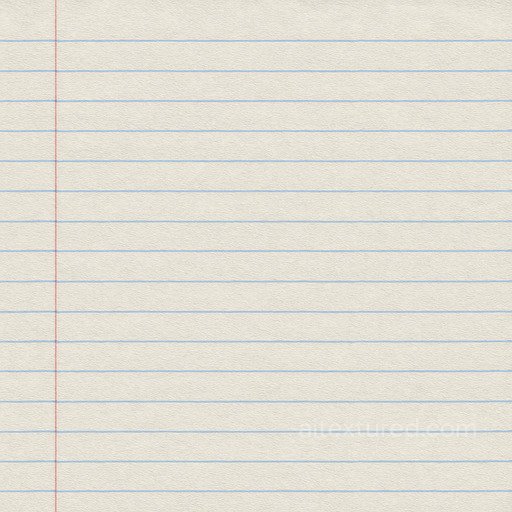 Notebook Ruled Paper Light Blue Lines seamless Paper PBR texture