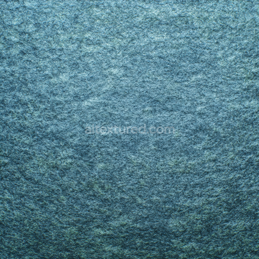 Seamless 3D Felt PBR Texture Featuring Dense Soft Blue Wool Fibers