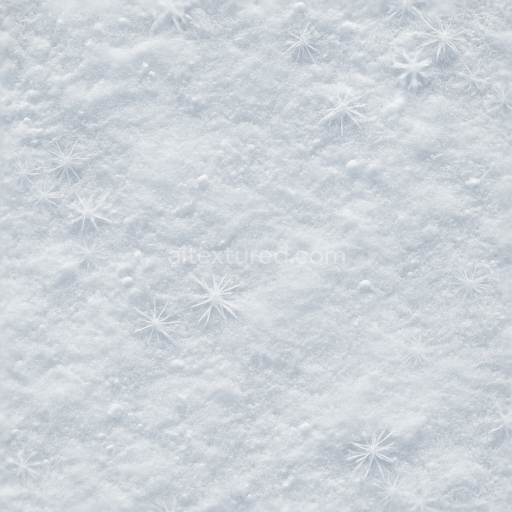 Seamless 3d texture pbr 8k portraying snow ice with snow crust and snowflakes embedded