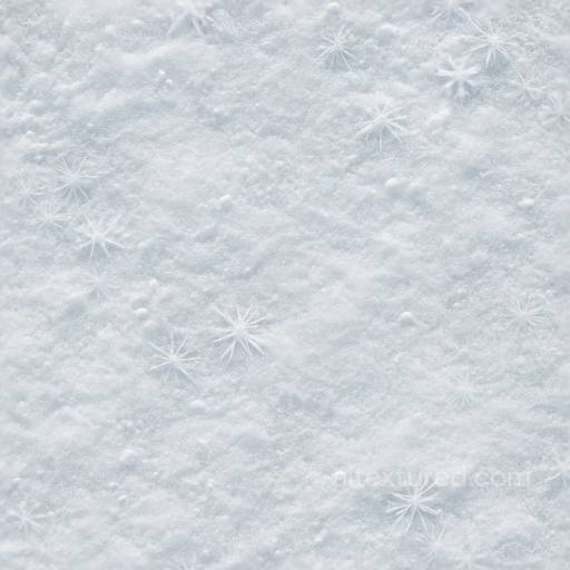 Portraying Snow Ice With Snow Crust And Snowflakes Embedded seamless Ice PBR texture