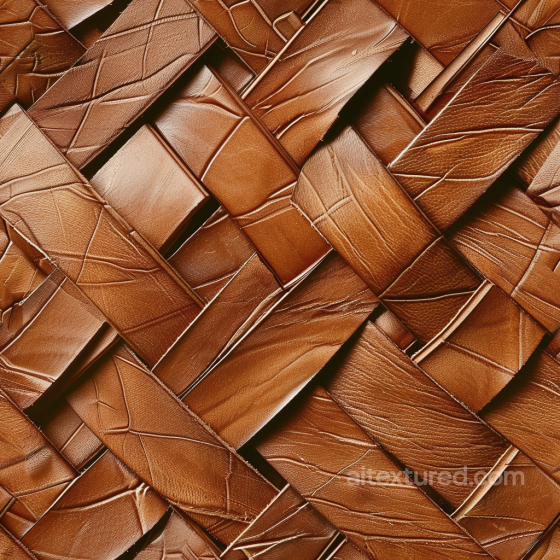 tan distressed leather weave PBR texture with natural wrinkles and grain Leather texture preview