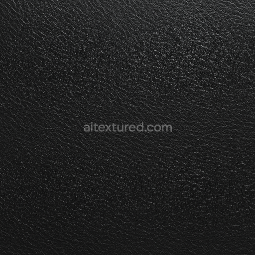 Seamless 3D Texture PBR 8K Embossed Black Leather with Fine Grain