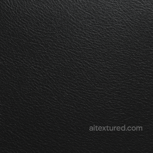 Embossed Black Leather with Fine Grain seamless Furniture leather PBR texture
