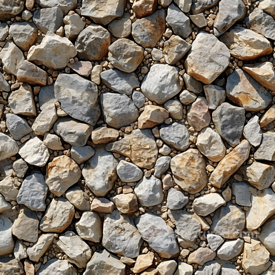 Stone PBR Texture Featuring Natural Rocky Ground with Mixed Gray and Beige Stones Stone texture preview