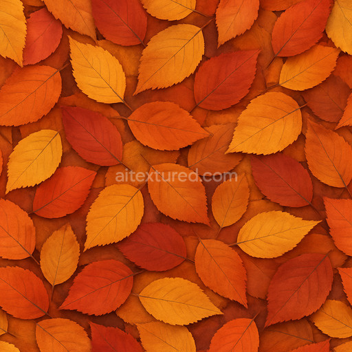 Clean Autumn Leaves Texture Seamless 1024X1024