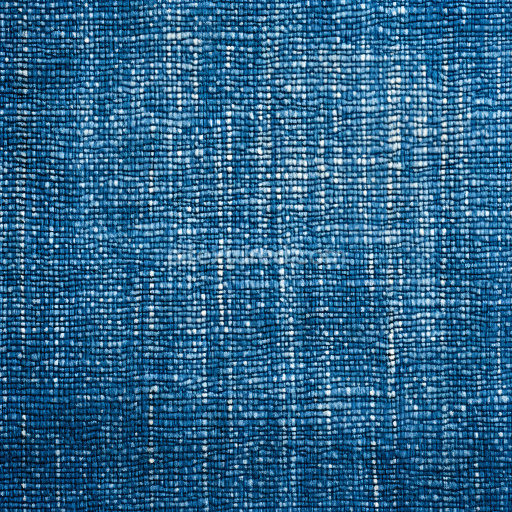 Seamless 3D Cracked Denim Fabric PBR Texture with Blue and White Weave Pattern