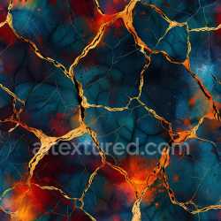 seamless Seamless 3D PBR Cracked Molten Lava Rock Texture with Fiery Orange Veins texture 8k free download PBR