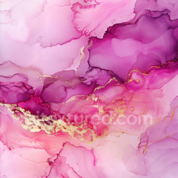 seamless Seamless 3D Alcohol Ink PBR Texture with Pink and Gold Fluid Waves and Soft Marbling texture 8k free download PBR
