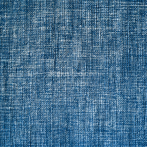 Seamless 3D cracked blue denim fabric PBR texture with worn thread details