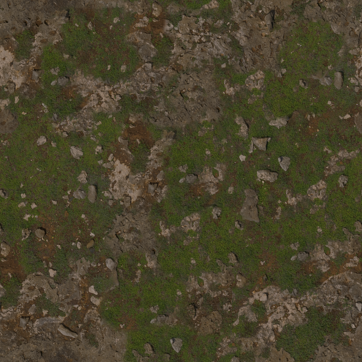 Rock Moss Rough - Moss Rough Uneven Uneven Weathered Stones seamless PBR texture preview