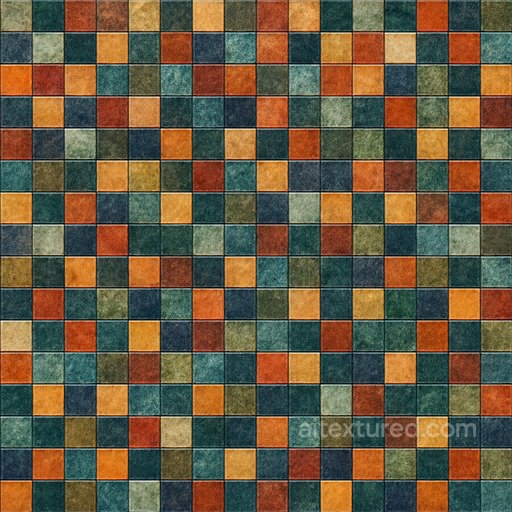 Polished Mosaic Tile Seamless Texture seamless Ceramic-tile PBR texture