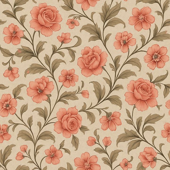 Polished Floral Pattern seamless PBR texture preview