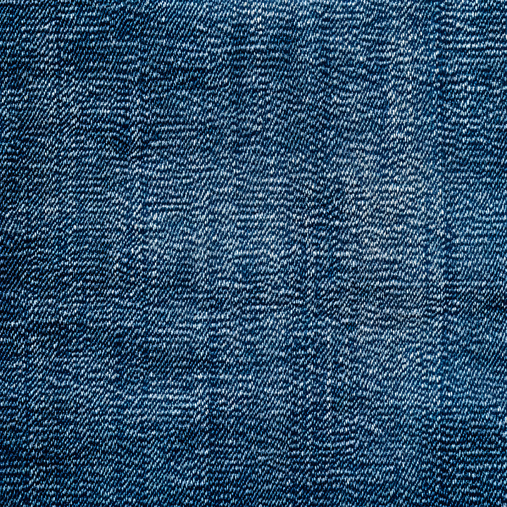 Cracked Denim Fabric with Distressed Blue Weave seamless PBR texture preview