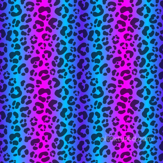 Neon Leopard Print Fabric Texture with Vibrant Gradient Colors Leopard Print texture preview