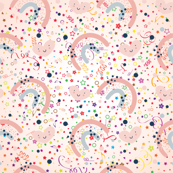 Cheerful Birthday Confetti Pattern Texture In Pastel Tones Birthday texture preview