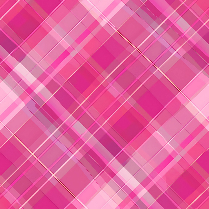 Featuring Vibrant Pink Plaid with Transparent Overlaps seamless PBR texture preview