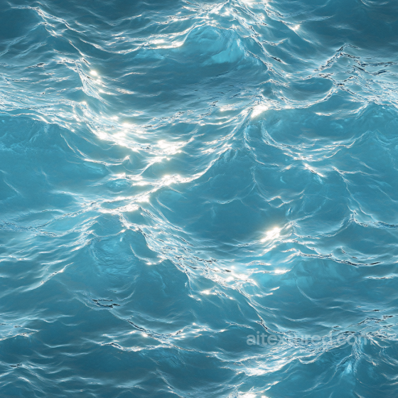 Water Texture of Realistic Ocean Surface with Soft Waves and Light Reflections Water texture preview