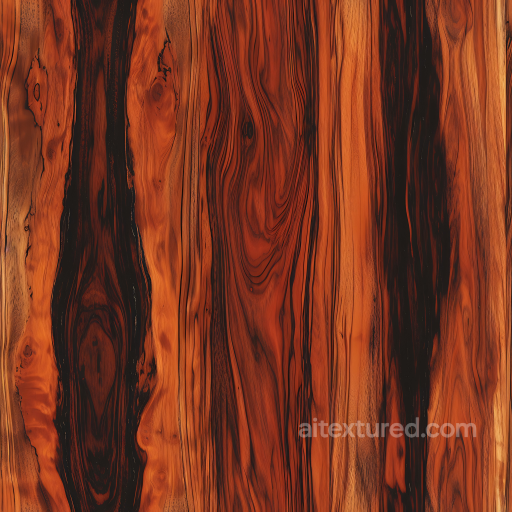 Exotic Wood Planks PBR Texture with Dramatic Dark Grain Patterns seamless Wood PBR texture