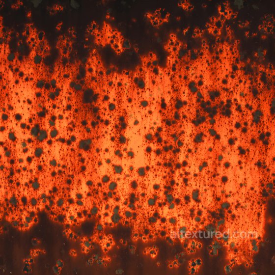 Rusty Metal PBR Texture with Corroded Holes and Dark Spots Rust texture preview
