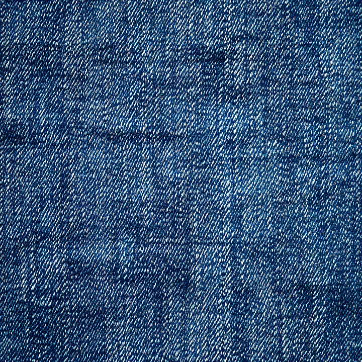 Cracked Denim Fabric in Rich Blue Tones seamless PBR texture preview
