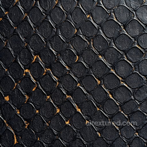 Black Reptilian Skin Seamless Texture with Detailed Scale Pattern and Micro Surface Irreg… seamless Skin PBR texture