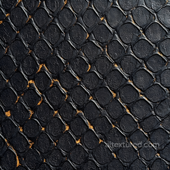 Black Reptilian Skin Seamless Texture with Detailed Scale Pattern and Micro Surface Irreg… Skin texture preview