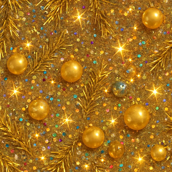 of Tinsel Strands Sparkling Festive Surface seamless PBR texture preview