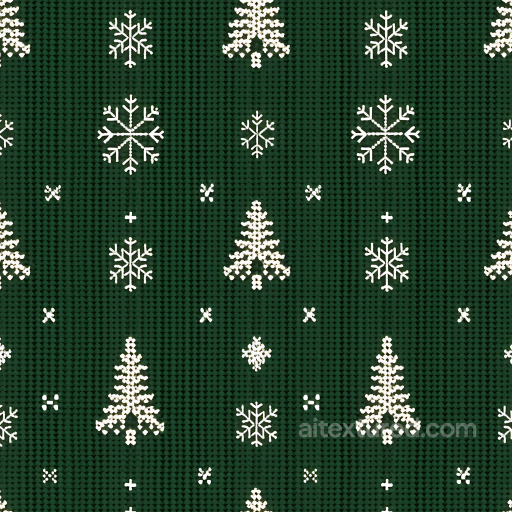 All Christmas Digital paper Texture of Green Christmas Knit Fabric with Snowflakes and Pi… seamless All Christmas Digital paper PBR texture
