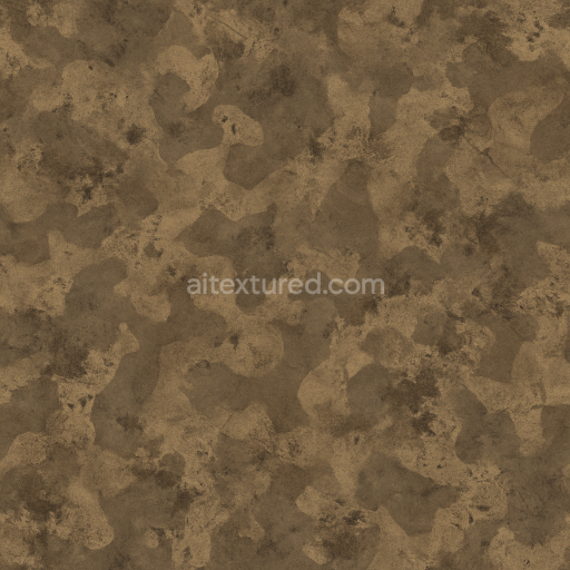 Seamless 3D Texture PBR 8K Mud Splatter Muddy Brown Disruptive Camouflage