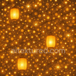 seamless Seamless 3d texture pbr 8k glowing lanterns and festive lights sparkle effect for new year texture 8k free download PBR