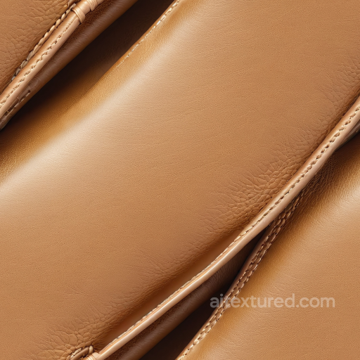Tan Stitched Natural Grain Leather PBR Texture seamless Leather PBR texture