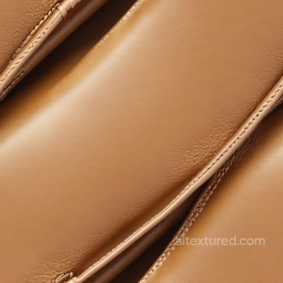 Tan Stitched Natural Grain Leather PBR Texture Leather texture preview