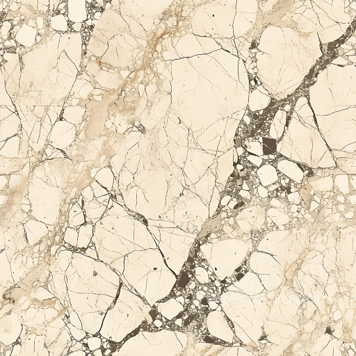 Botticino Natural Marble PBR Texture with Beige and Brown Veins seamless Marble PBR texture