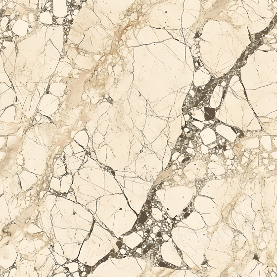 Botticino Natural Marble PBR Texture with Beige and Brown Veins Marble texture preview