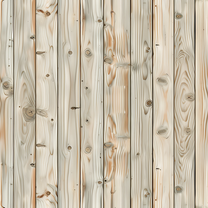 Pale Pine Wood Planks with Knots and Grain Detail seamless PBR texture preview