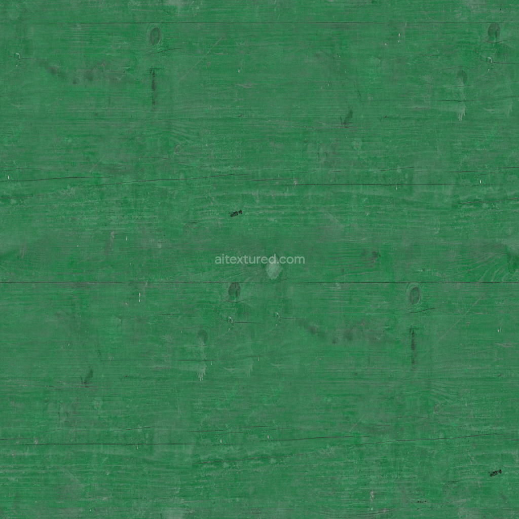 Seamless painted wood texture in green color
