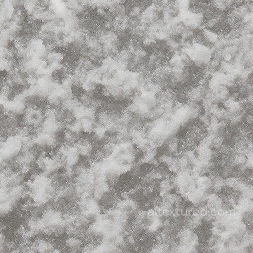 Slushy Snow Semi Melted seamless Snow-ice PBR texture