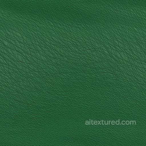 Pebbled Green Leather PBR Texture with Subtle Grain and Matte Finish seamless Leather PBR texture