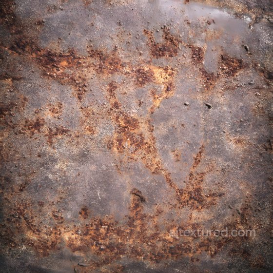 Rusty Metal PBR Texture Featuring Cracked and Pitted Surface Rust texture preview