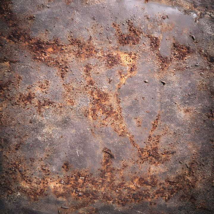 Rusty Metal Featuring Cracked and Pitted Surface seamless PBR texture preview