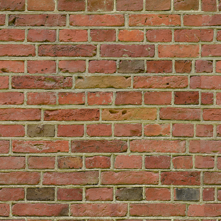 Dirty Outdoor Brick seamless PBR texture preview