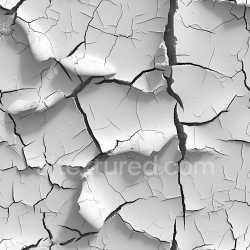 seamless Seamless 3D Cracked White Plaster PBR Texture with Deep Fractures and Peeling Surface texture 8k free download PBR
