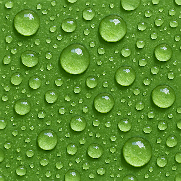 Fresh Dew Droplets On Leaf Surface seamless PBR texture preview