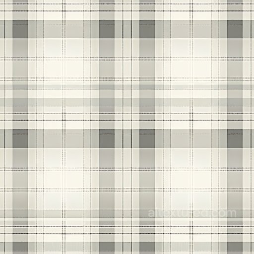 Seamless 3D PBR Texture of Light Gray and Cream Plaid Fabric Pattern texture preview