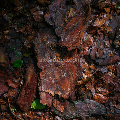 Preview — High-Resolution Wood Bark Texture with Natural Forest Floor Debris