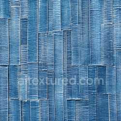 seamless Seamless 3D Cracked Denim Fabric PBR Texture with Detailed Stitching and Worn Blue Surface texture 8k free download PBR