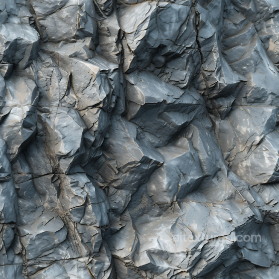 Slate Rock Wall PBR Texture with Layered Cracks and Matte Finish Stone texture preview